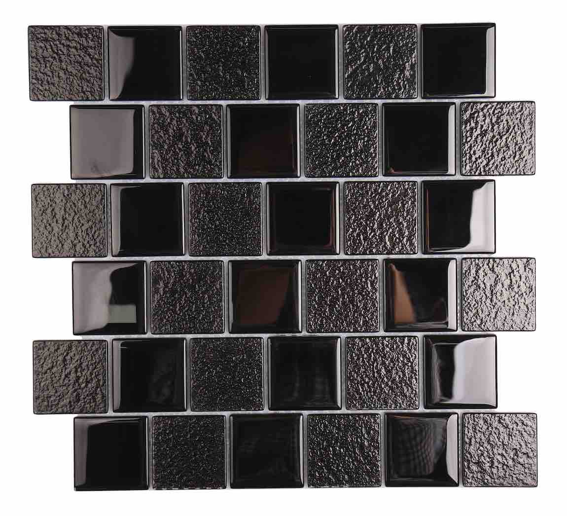 Stained Black Glass mosaic backsplash tile CGMT003 high quality gold thread glass bathroom shower tile