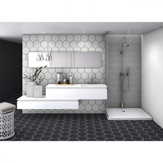 black white grey bathroom floors