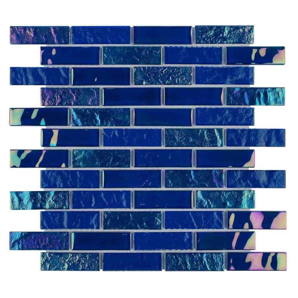 Iridescent Glass Tile Summer Cobalt Blue 1 x 3 Questions & Answers