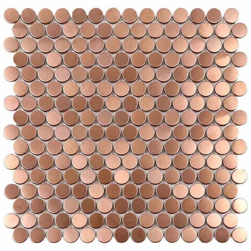 Stainless Steel Tile Penny Round Rose Gold Questions & Answers