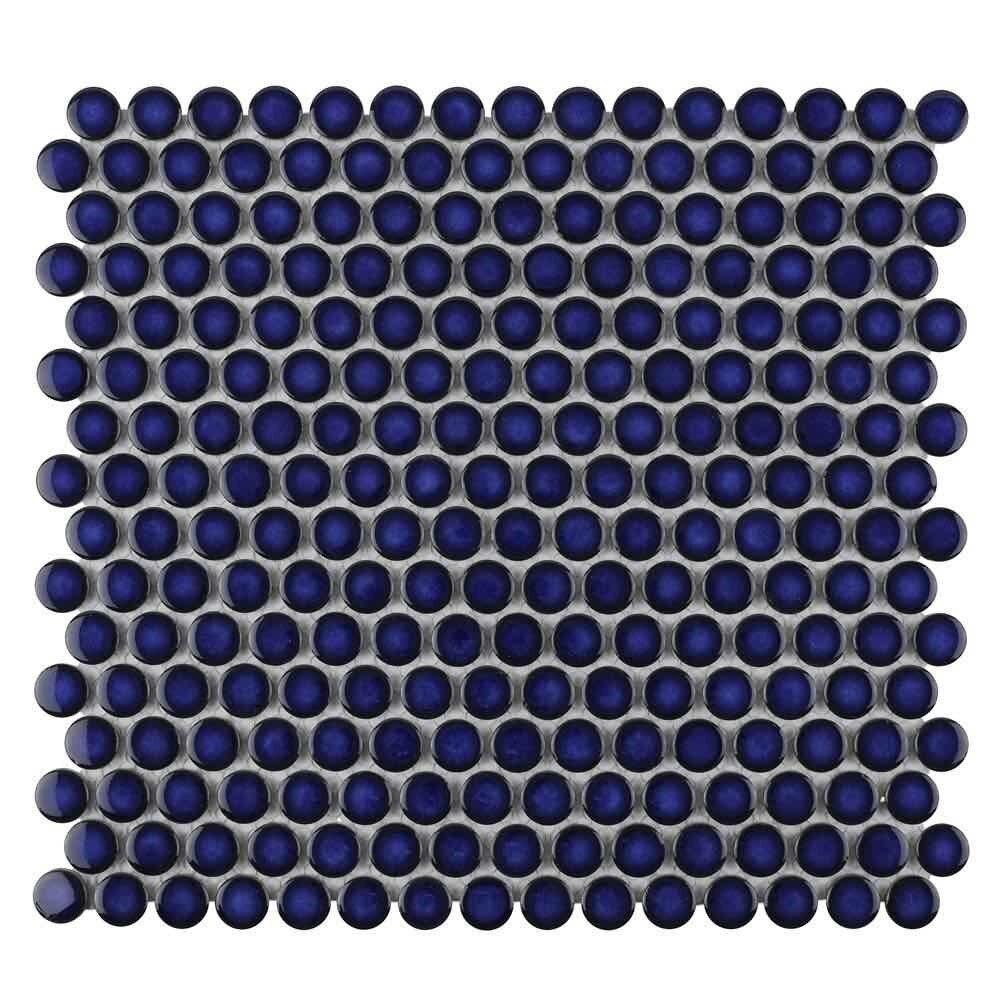 Cobalt blue penny tiles