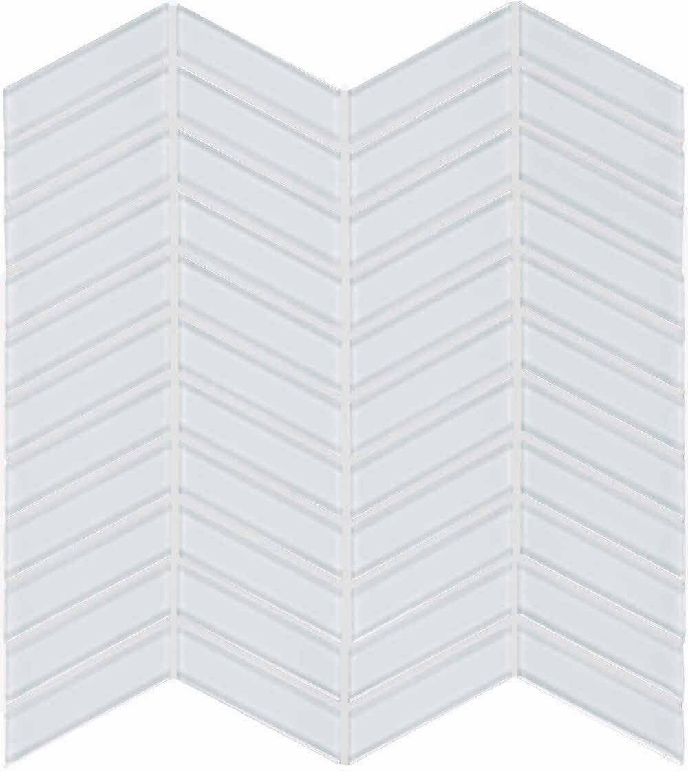 Glass Mosaic Tile Chevron Extra White Questions & Answers