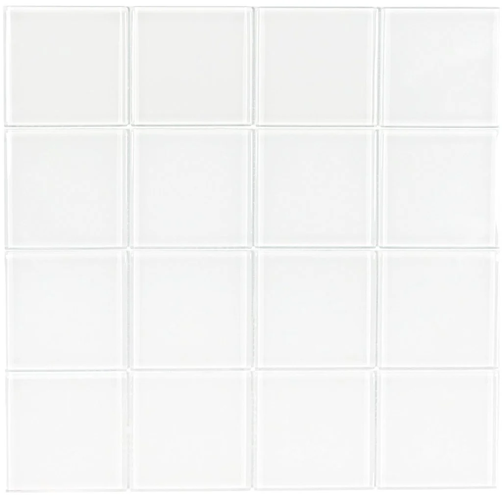 Glass Mosaic Tile Minimalistic White 3x3 Questions & Answers