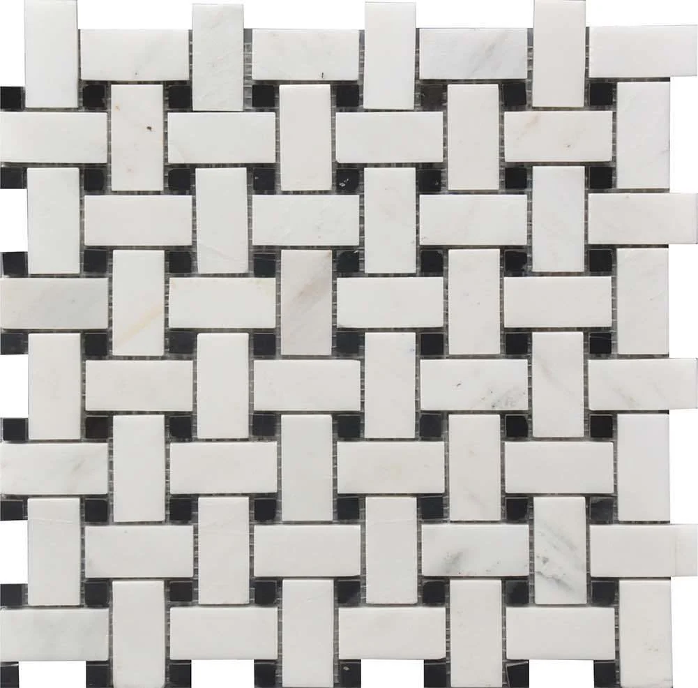 Basket Weave Black White Marble Mosaic Tile Questions & Answers