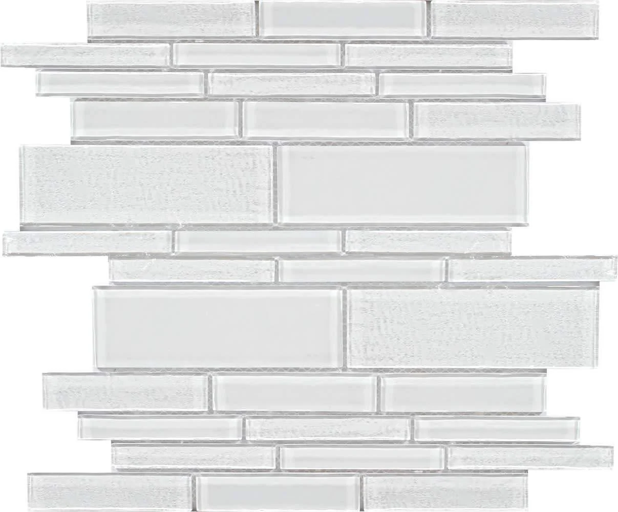 Beach Glass Tile Iridescent White Linear Questions & Answers