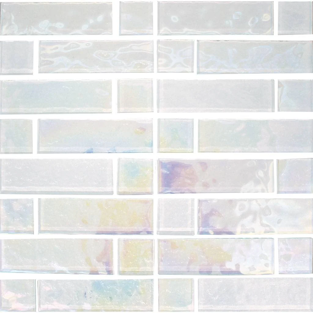 Iridescent Glass Pool Tile Milk Multi-Linear Questions & Answers