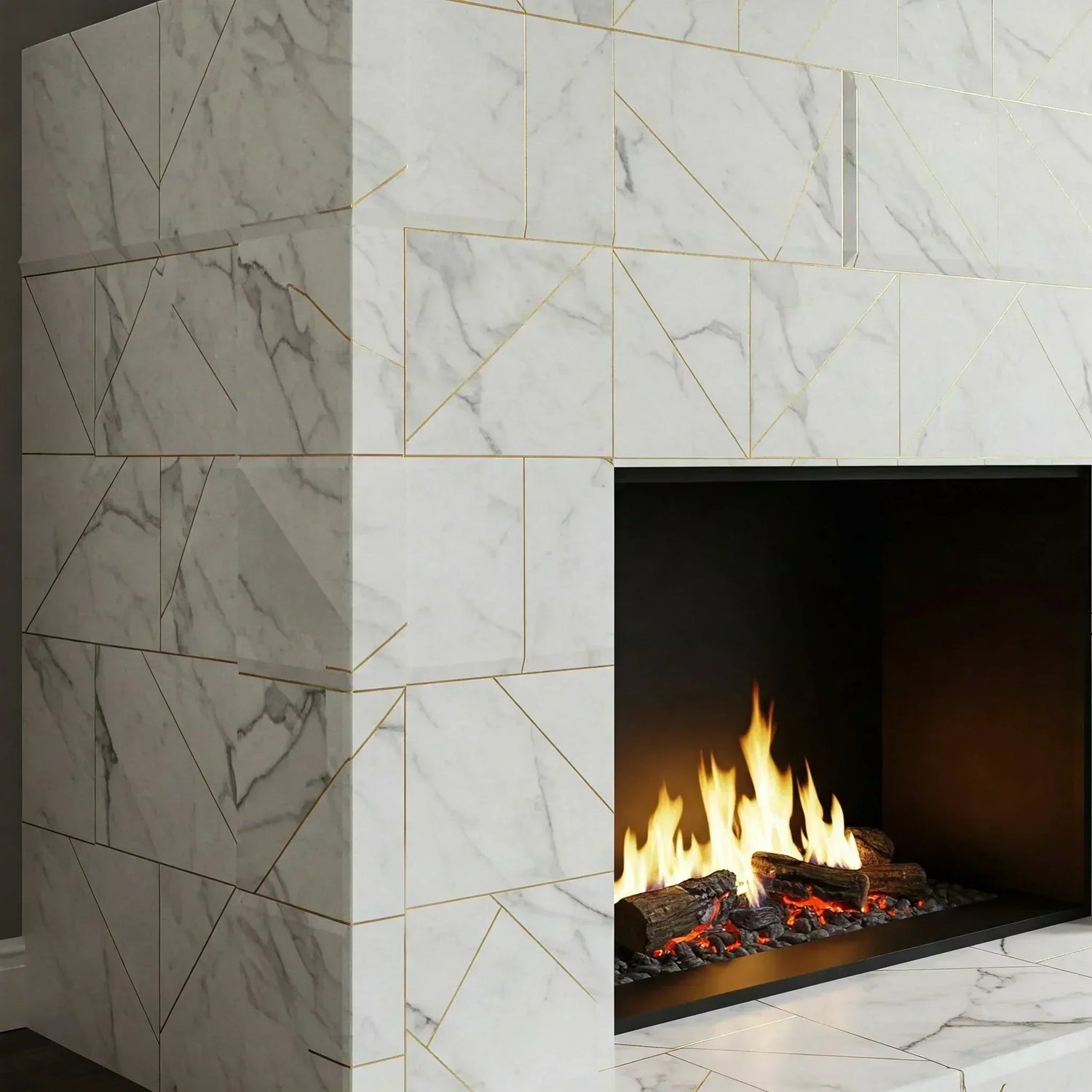 Modern Fireplace Hearth Tiles Ideas for a Contemporary Home