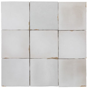 Zellige Heritage Ceramic Distressed Wall Tile Cloth 4x4
