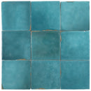 Zellige Heritage Ceramic Distressed Wall Tile Seashore 4x4 for kitchen backsplash and bathrooms