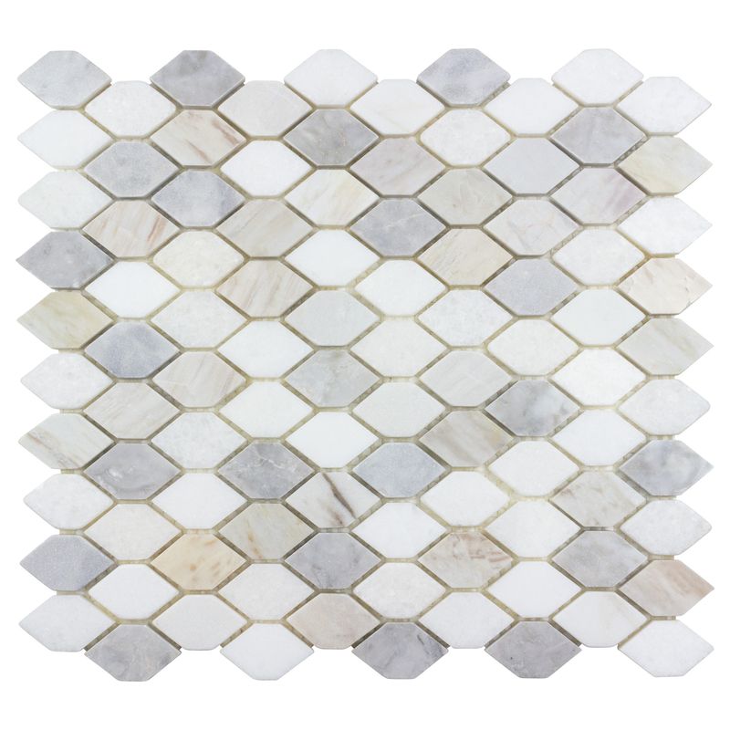 Perspective Natural Blend Stone Mosaic Tile for Kitchen, and Bathroom