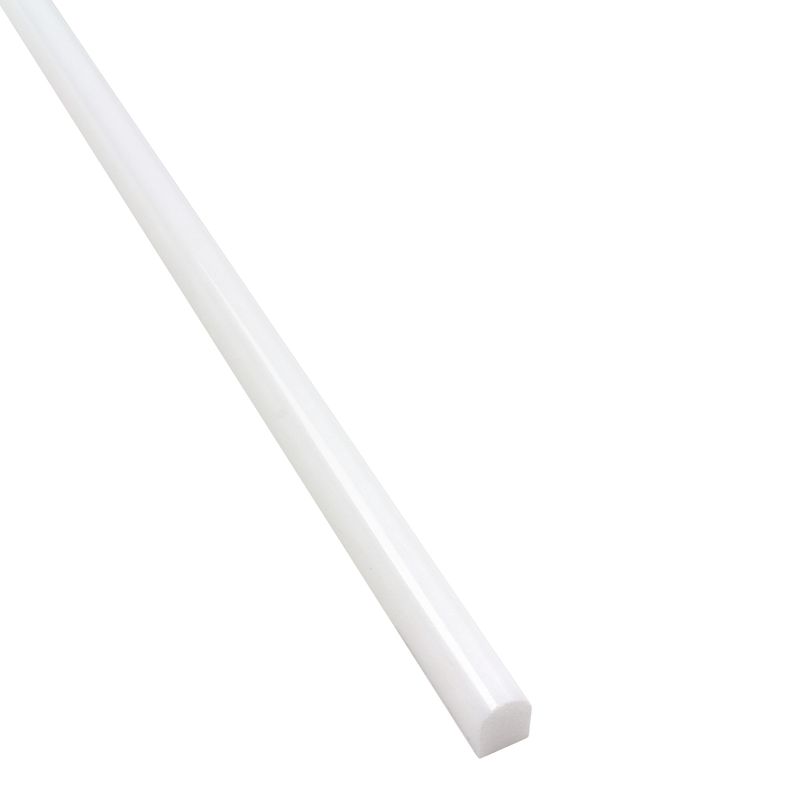 Prime Stone Pencil Liner Tile White 0.4x12