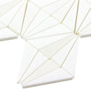 Royal Diamond Stone Mosaic Tile White White for Shower floors and walls