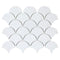 Urbana Fish Scale White Glossy Porcelain Tile kitchen and bathroom