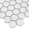 Urbana Hex White Matte Porcelain Mosaic Tile for shower floors