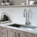 Urbana 2x2 White Matte Porcelain Mosaic Tile for kitchen backsplash, bathroom, shower, floors and walls