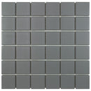 Urbana 2x2 Grey Matte Porcelain Mosaic Tile for bathroom and showers, floors, and walls