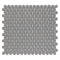 Urbana Penny Grey Glossy Porcelain Mosaic Tile for kitchen and bathroom