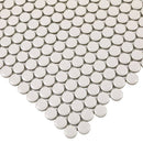 Urbana Penny Pearl Matte Porcelain Mosaic Tile for shower floor and walls