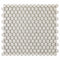 Urbana Penny Pearl Matte Porcelain Mosaic Tile for bathroom floor and walls