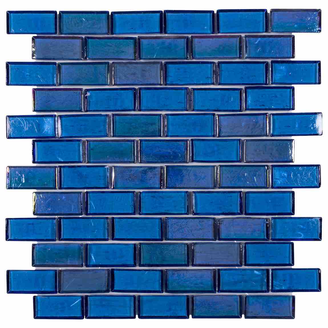 Glass Pool Mosaic Tile Tequesta 1x2 for pools and spas