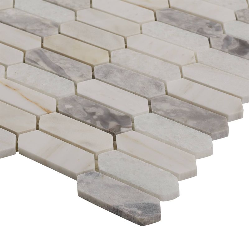 Picket Stone Mosaic Tile Natural Blend