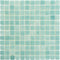 Recycled Glass Mosaic Tile Nieblas Fog Caribbean for Swimming pool including the waterline and spas, kitchen backsplash, bathroom, shower, floor, and walls