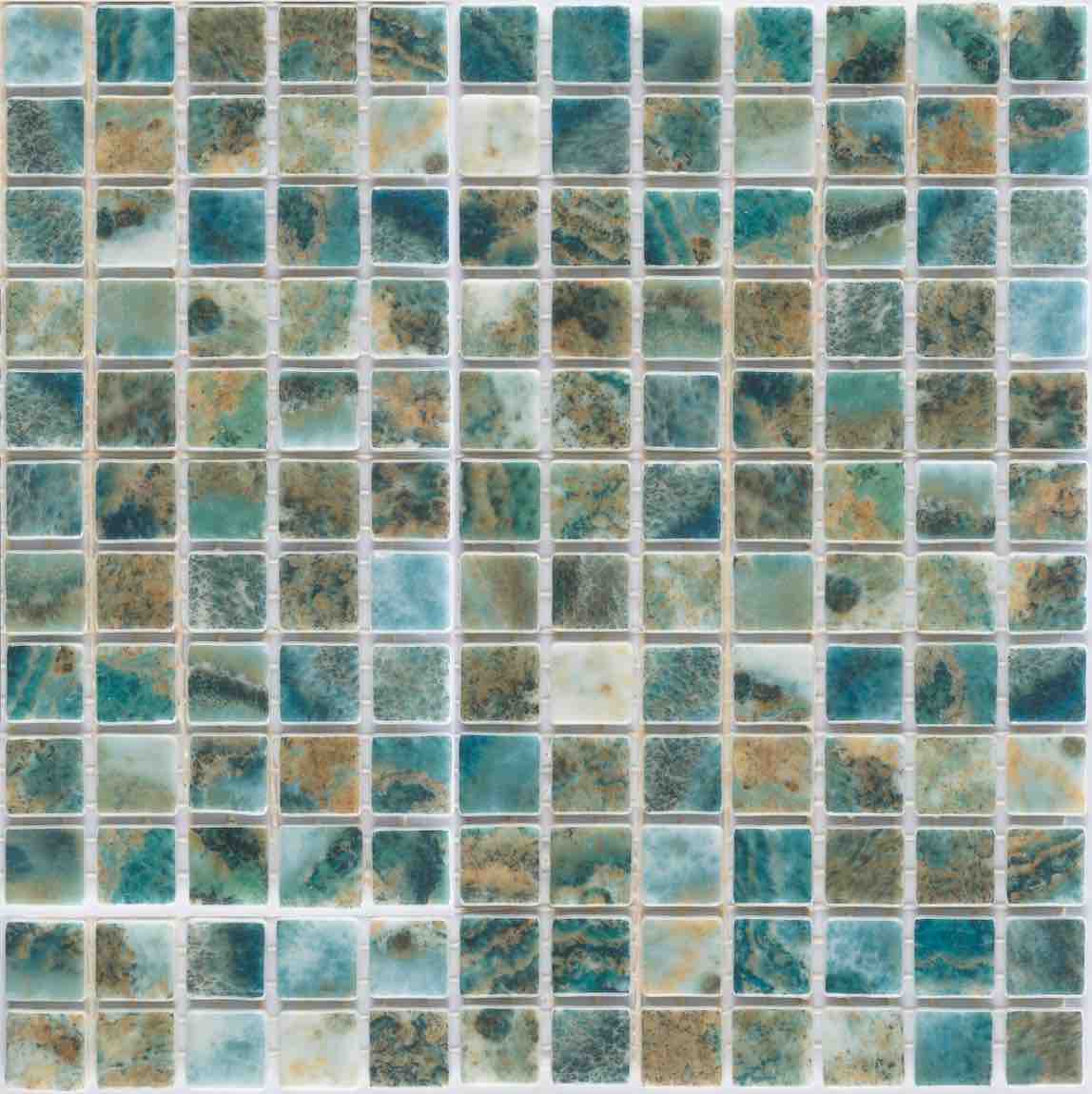 Preserve Recycled Glass Mosaic Tile Kriti 1x1