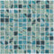 Preserve Recycled Glass Mosaic Tile Kea 1x1 for pools, spas, bathroom, and showers