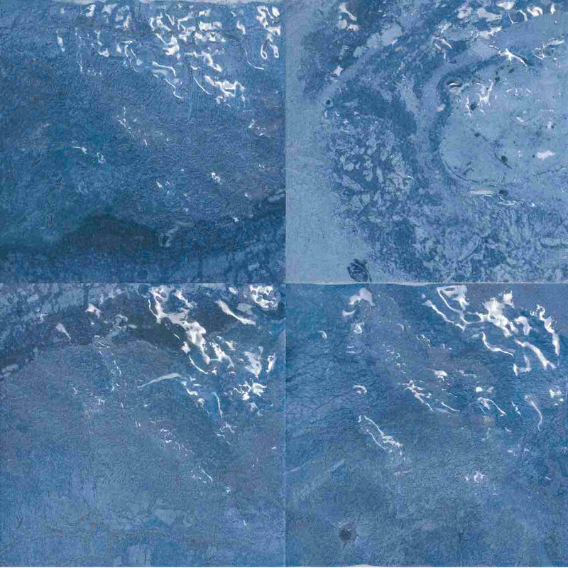 Porcelain Pool Tile Atol Polar Blue 6x6 for swimming pool waterline, spas, water feature, kitchen backsplash, bathroom, and shower walls