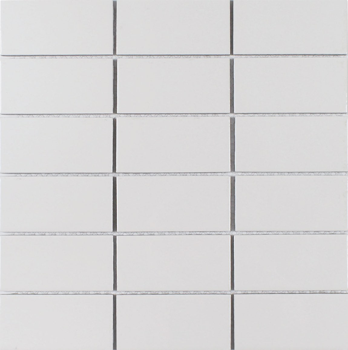 Essentials Porcelain Stacked Tile White 2x4 Glossy