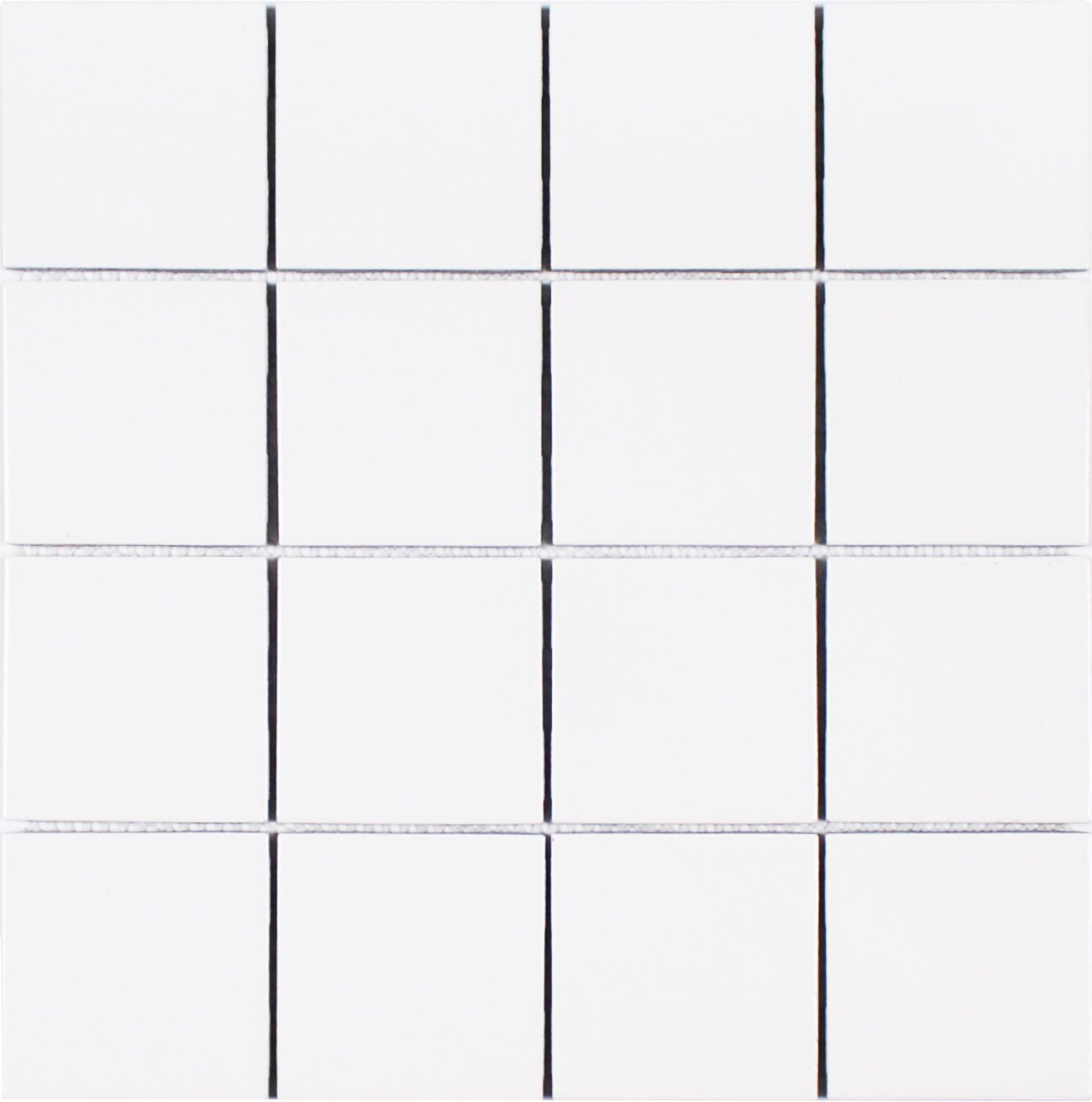 Essentials Porcelain Subway Tile White 3''x3'' in a textured/matt finish for kitchen backsplashes, bathrooms, showers, fireplace, foyers, floors, and accent/featured walls.