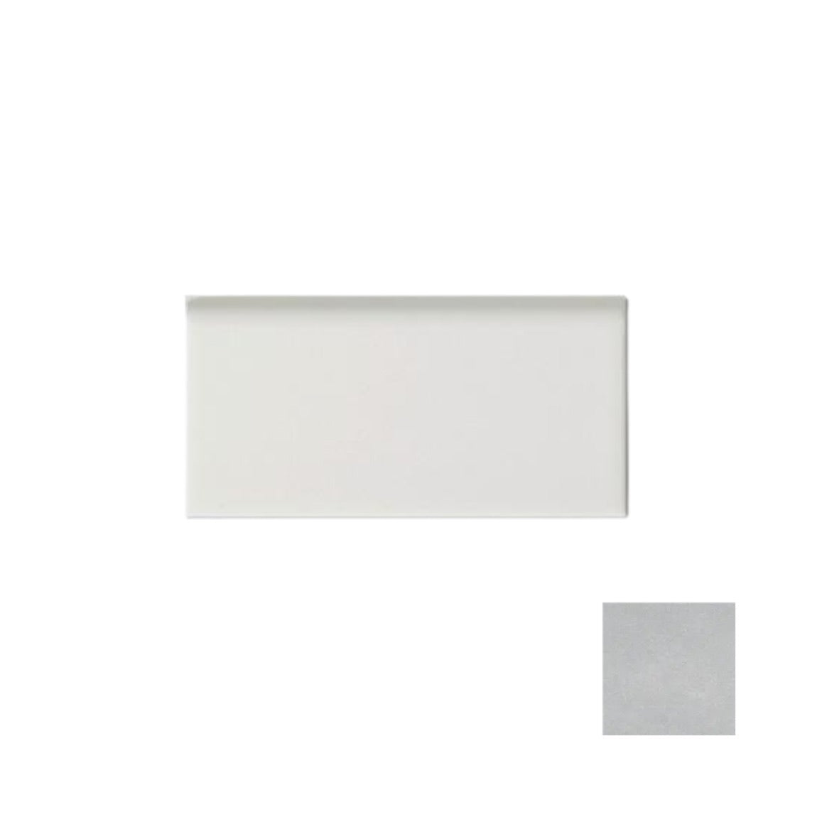 Bullnose Tile Renaissance Gray 3x6 Glossy