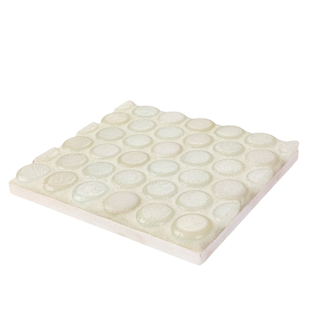 Fluid Icecap Penny Recycled Glass Tile for swimming pools, waterlines, and spas