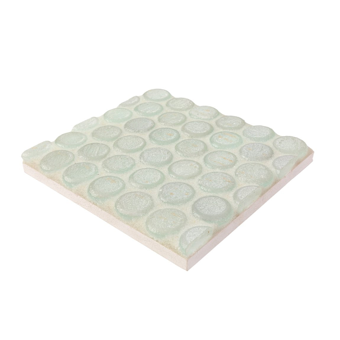 Fluid Shellfish Penny Recycled Glass Tile for pools and spas