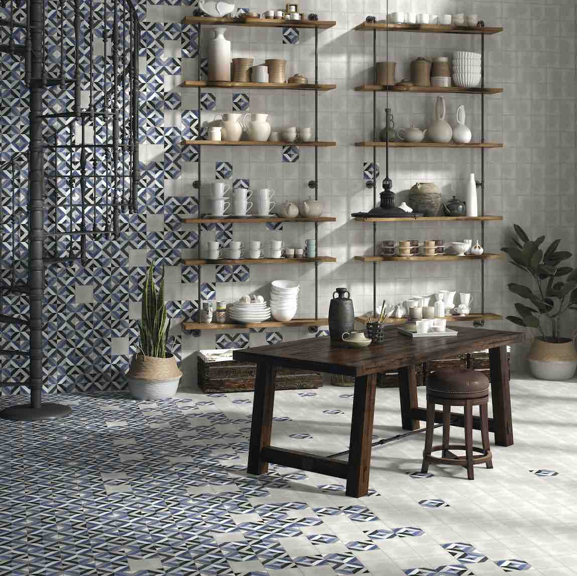 Patterned Porcelain Tile Design District 6x6