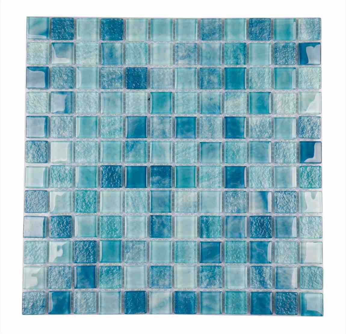 Sea Breeze Glass Tile Sky Blue 1x1