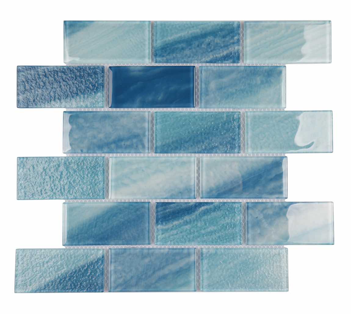 Sea Breeze Glass Tile Sky Blue 2x4