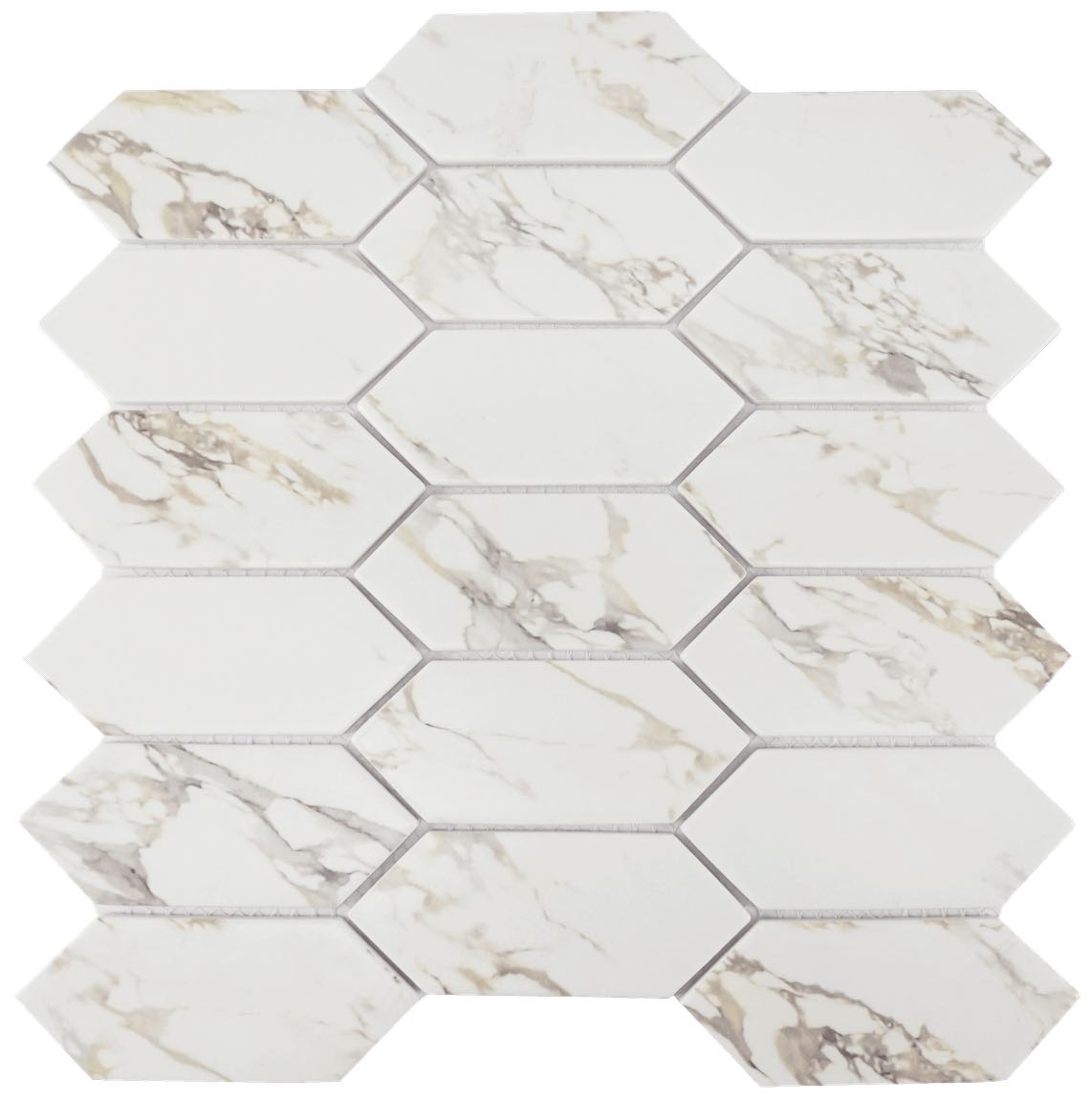 Recycled Glass Tile Beige Picket