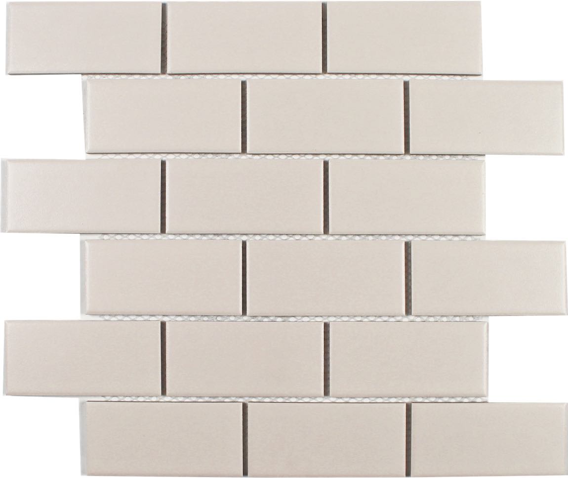 Essentials Porcelain Subway Tile Biscuit 2x4 Textured