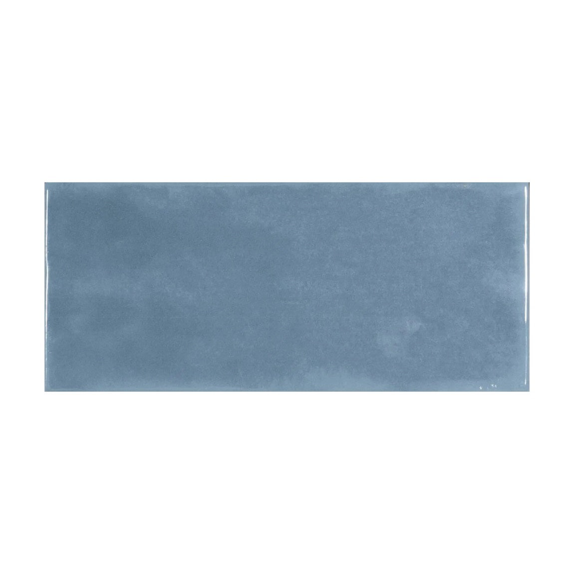 Renaissance Subway Tile Blue 4x10 Glossy