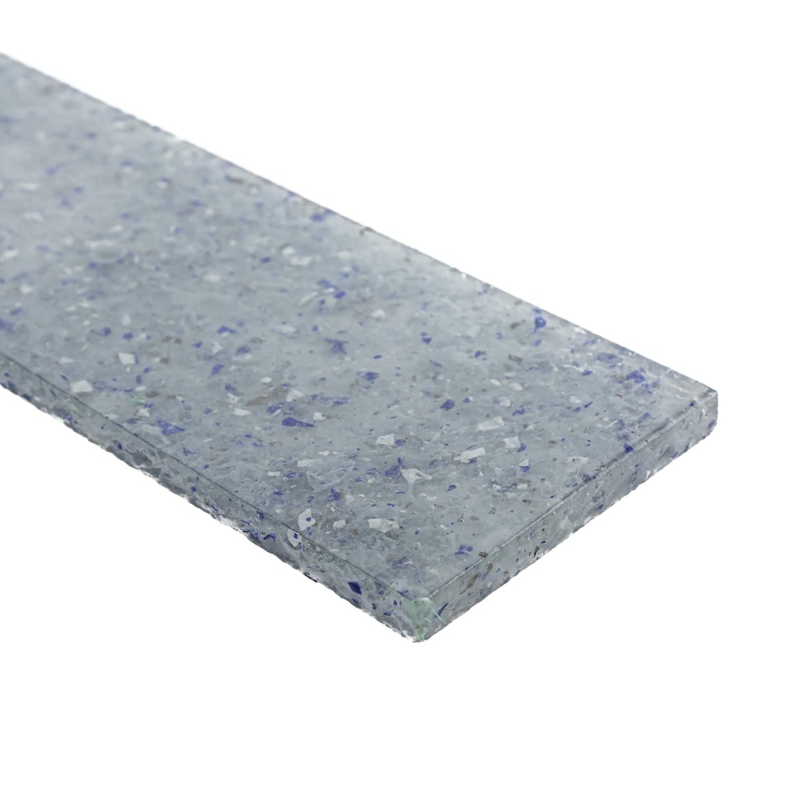 Fluid Glass Tile Clear Blue 3.5x14