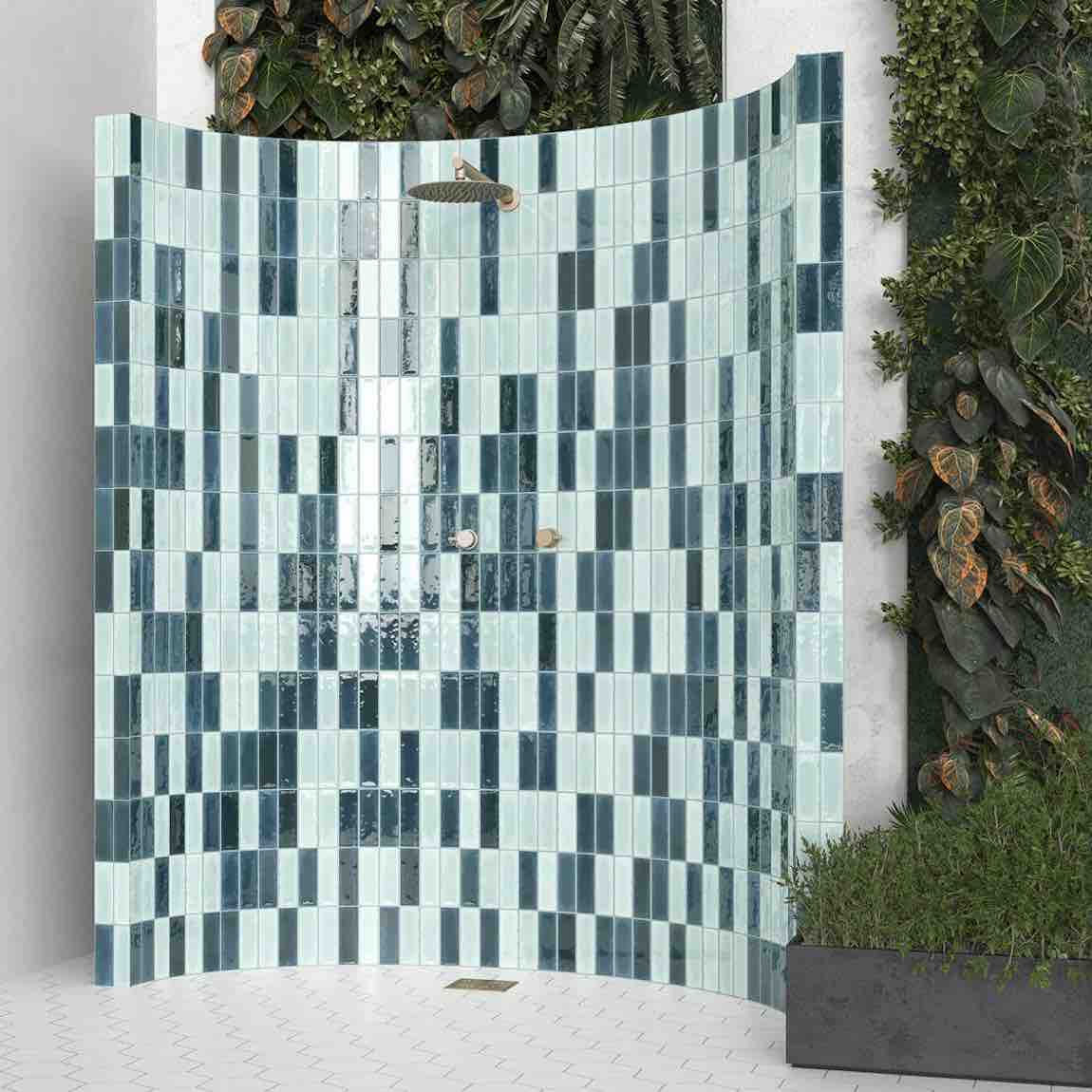 Petite Ville Subway Tile Blue 2x6