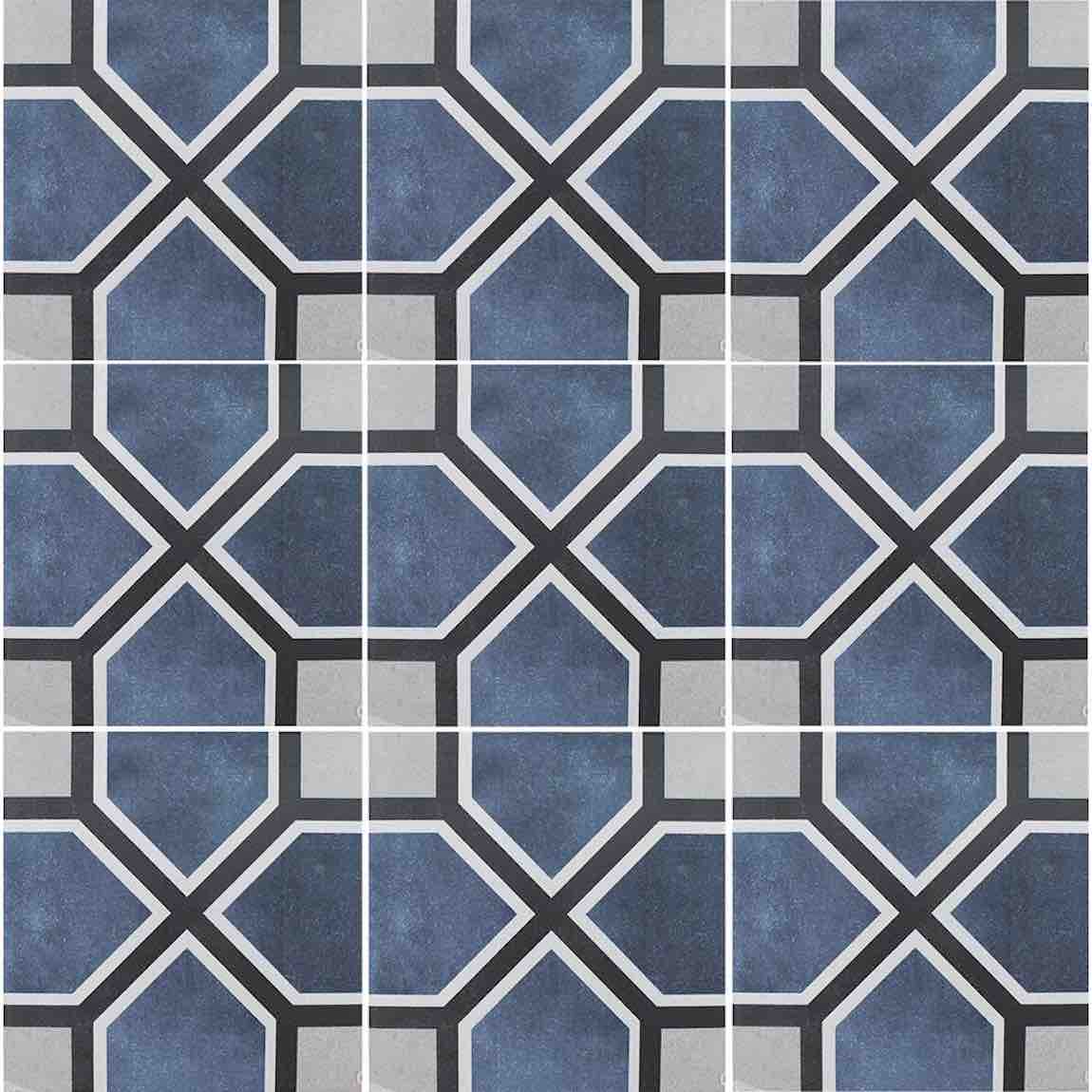 Patterned Porcelain Tile Brickell 6x6