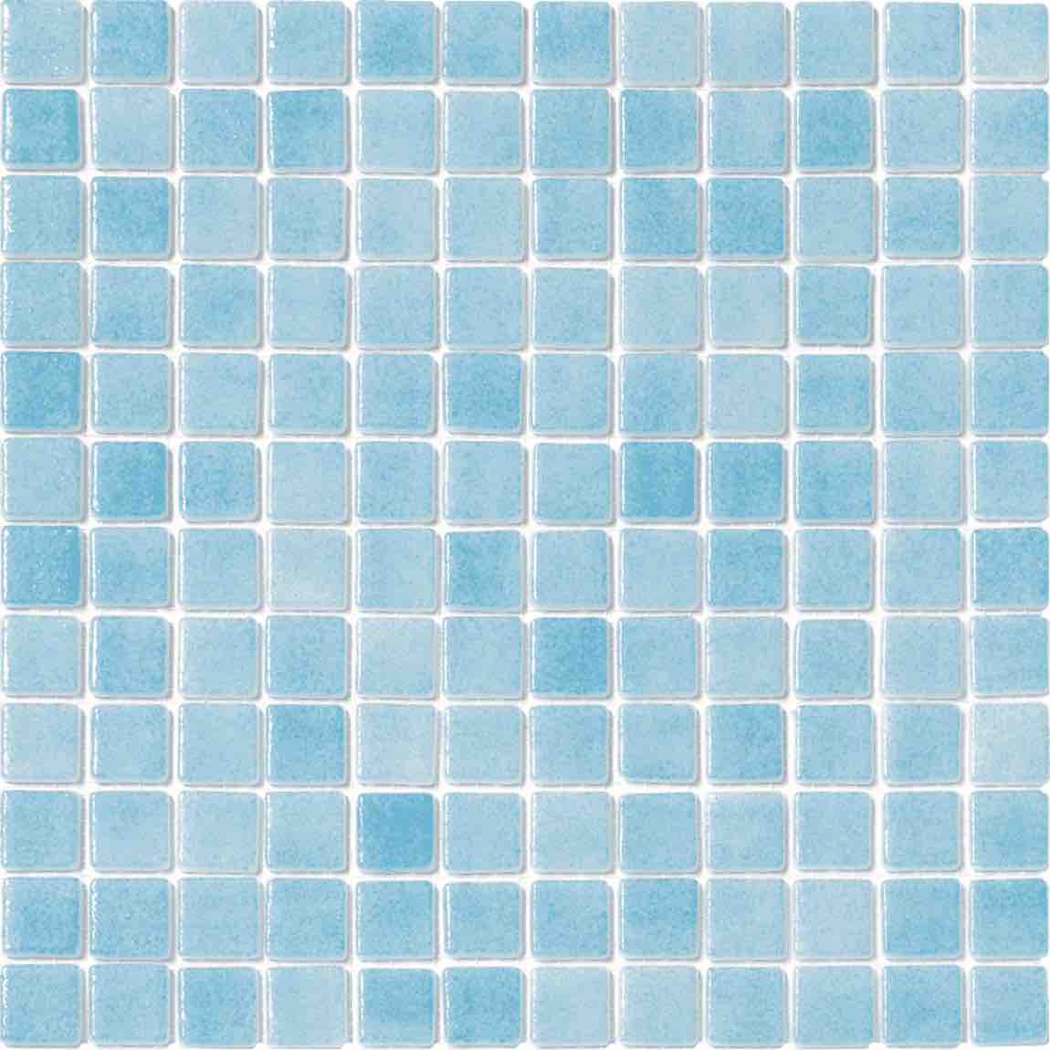 Recycled Glass Tile Celestial Blue 1x1