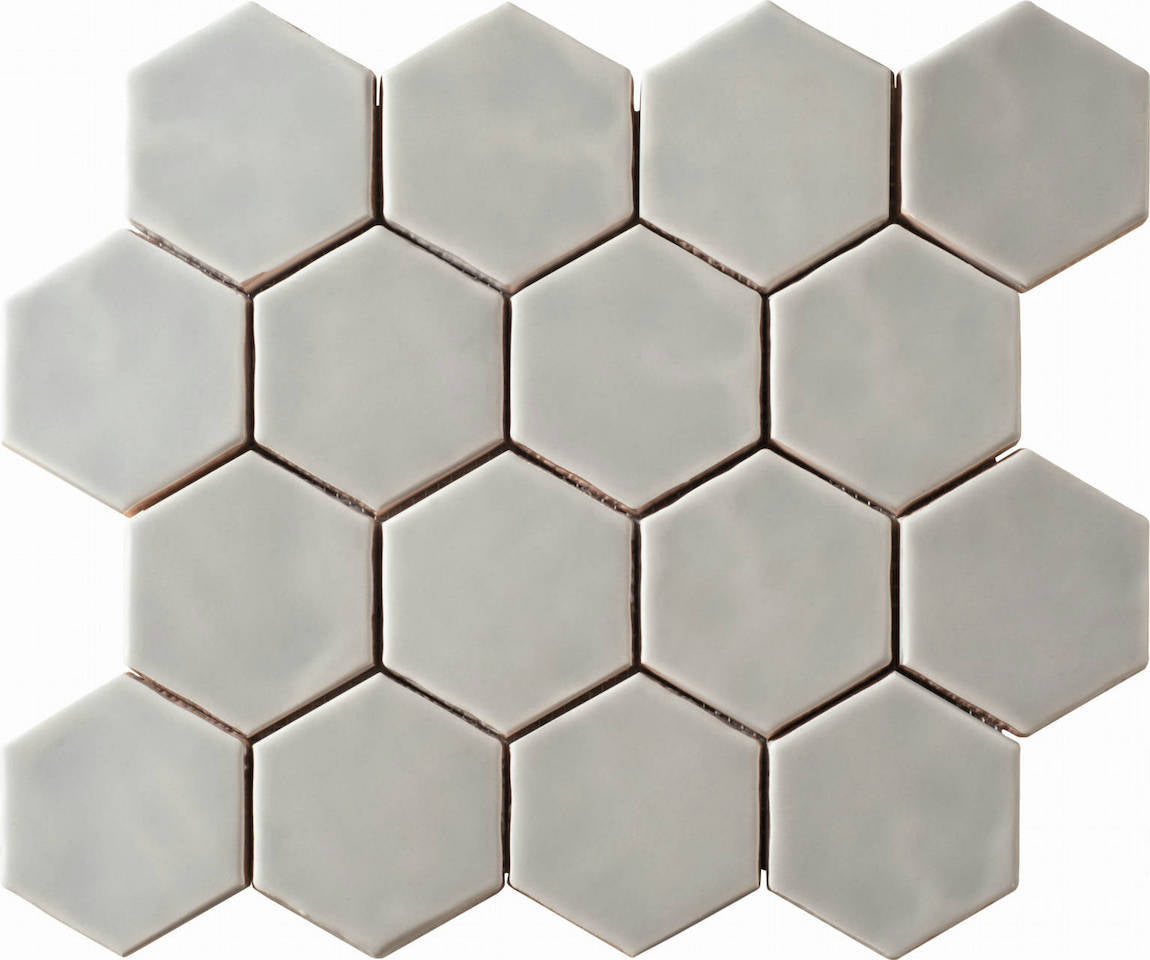 ColorClay Hexagon Tile Cement Matte 11x13