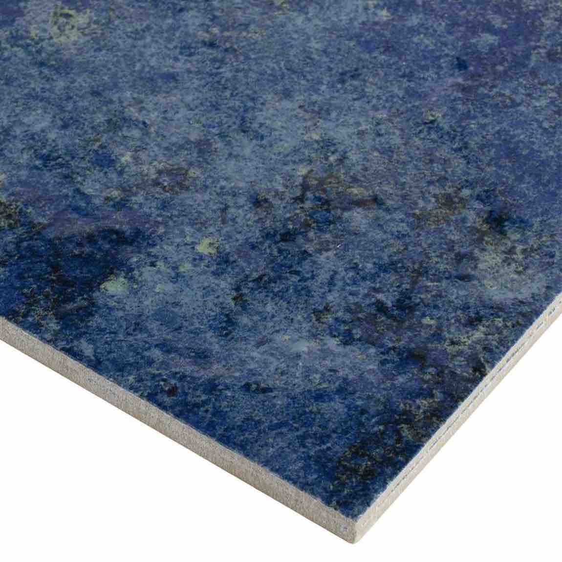 Deep Blue Waves Porcelain Pool Tile 6x6 for spas