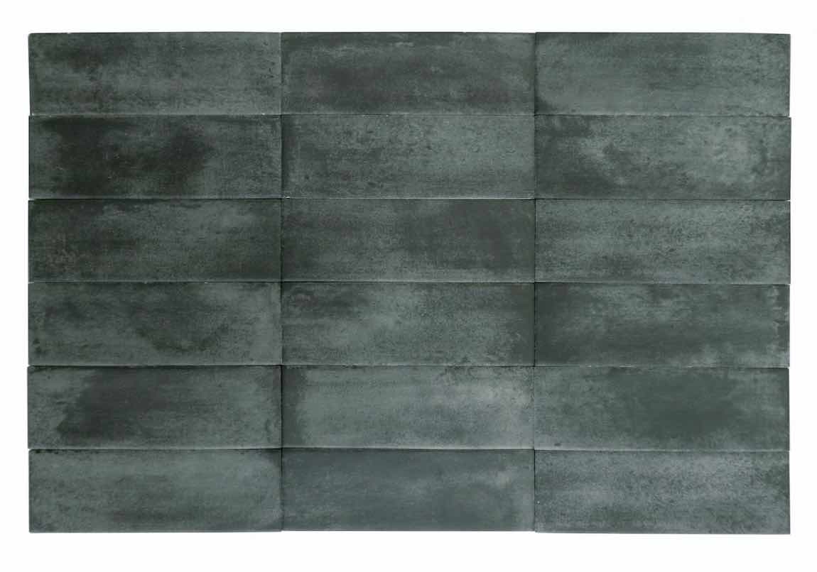 Organic Style Subway Tile Graphite 2x6 for kitchen backsplash, bathroom, and shower