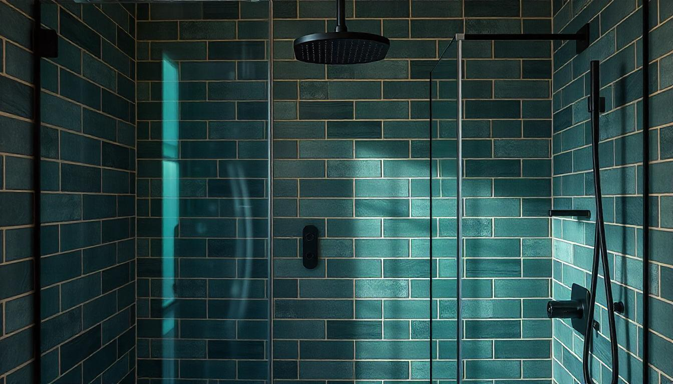 City Distressed Subway Tile Emerald Matte 2x10