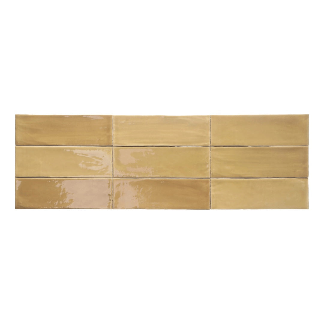 Nostalgia Subway Tile Honey Glossy 3x9