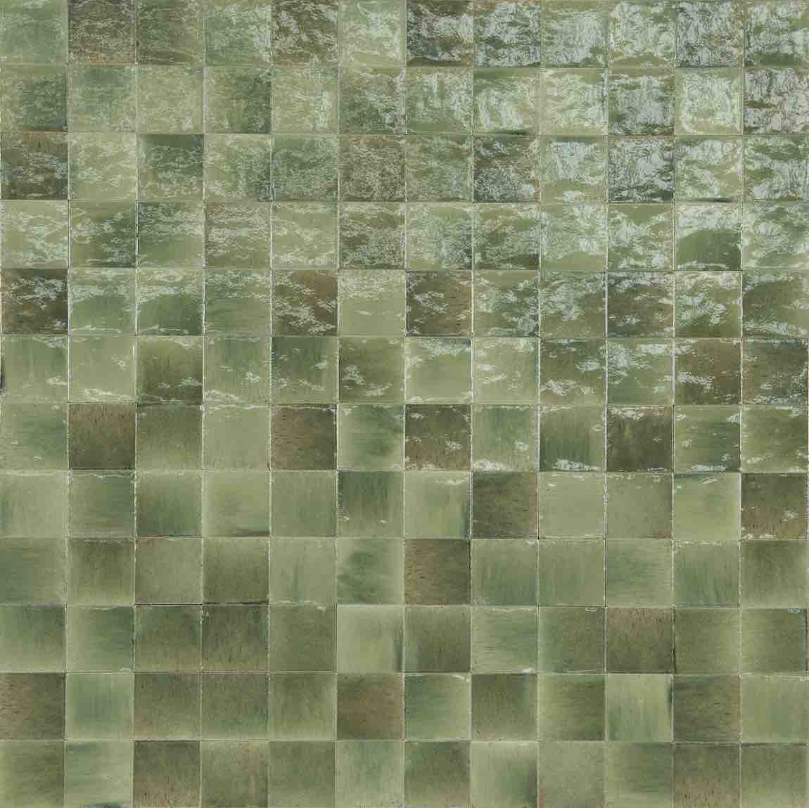 Storie Distressed Tile Glossy Jade 4x4